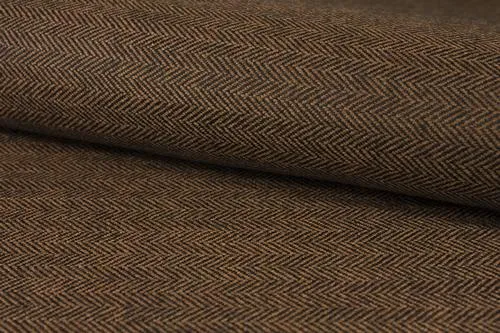 Sepia Brown Herringbone Stripe Suit