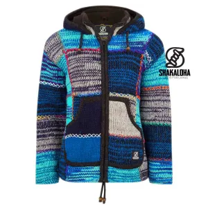 Shakaloha - Patch nh Mixblue | women's wool cardigan
