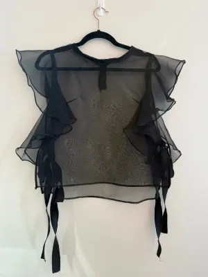 Silk Organza Runway Top- handmade