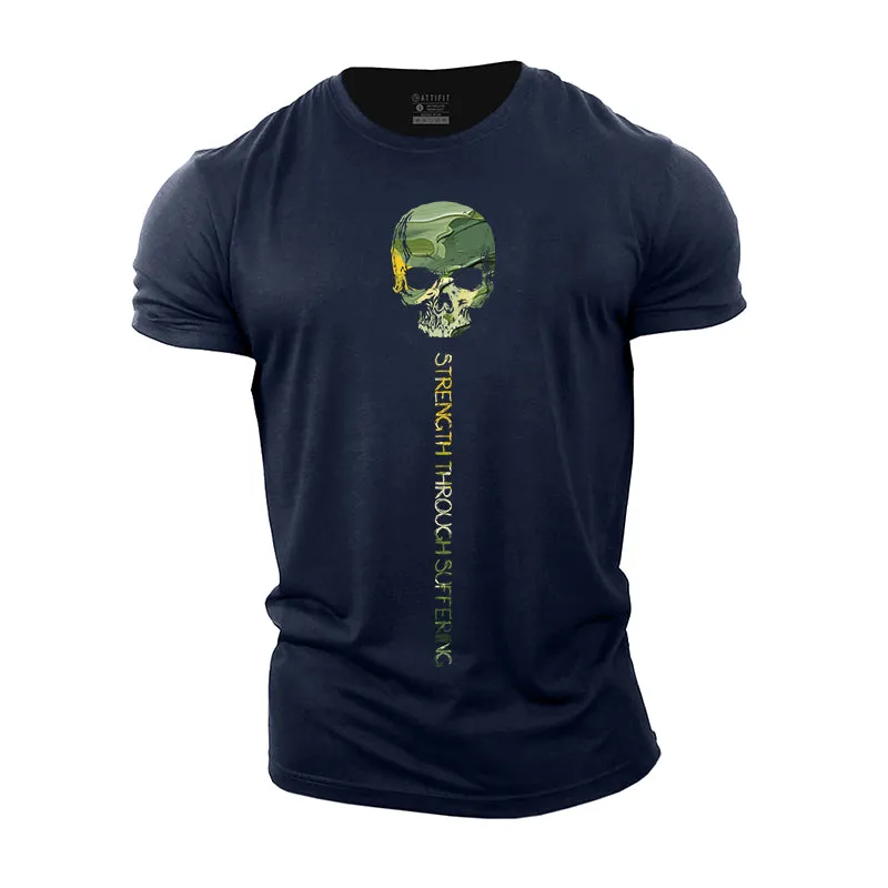 Skull Strength Cotton T-Shirt