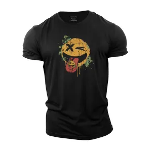 Smiley Stick Out Tongue Cotton T-Shirt
