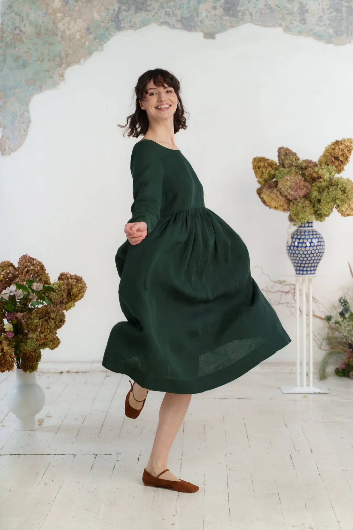 Smock Dress, Long Sleeve
