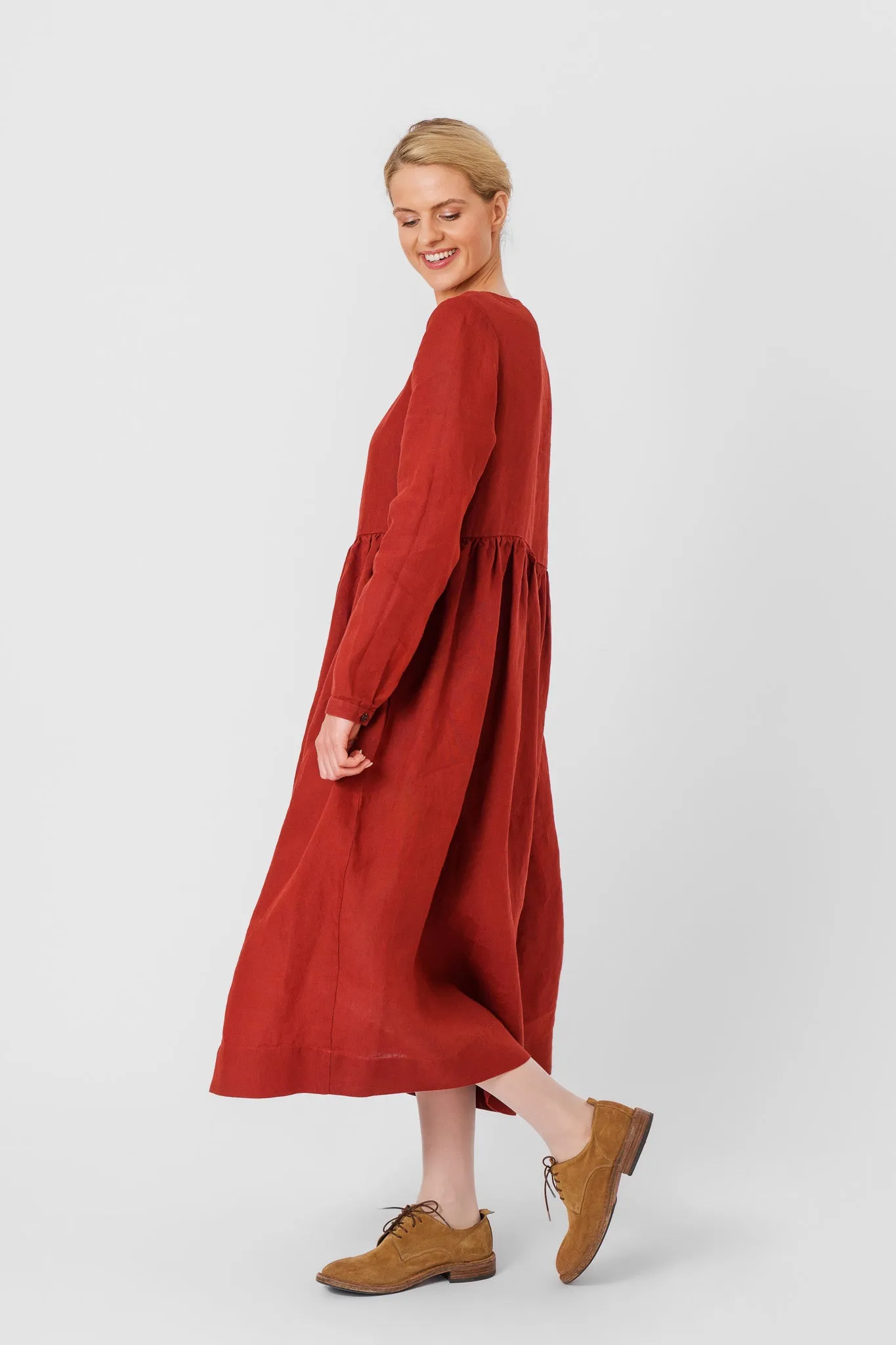 Smock Dress, Long Sleeve