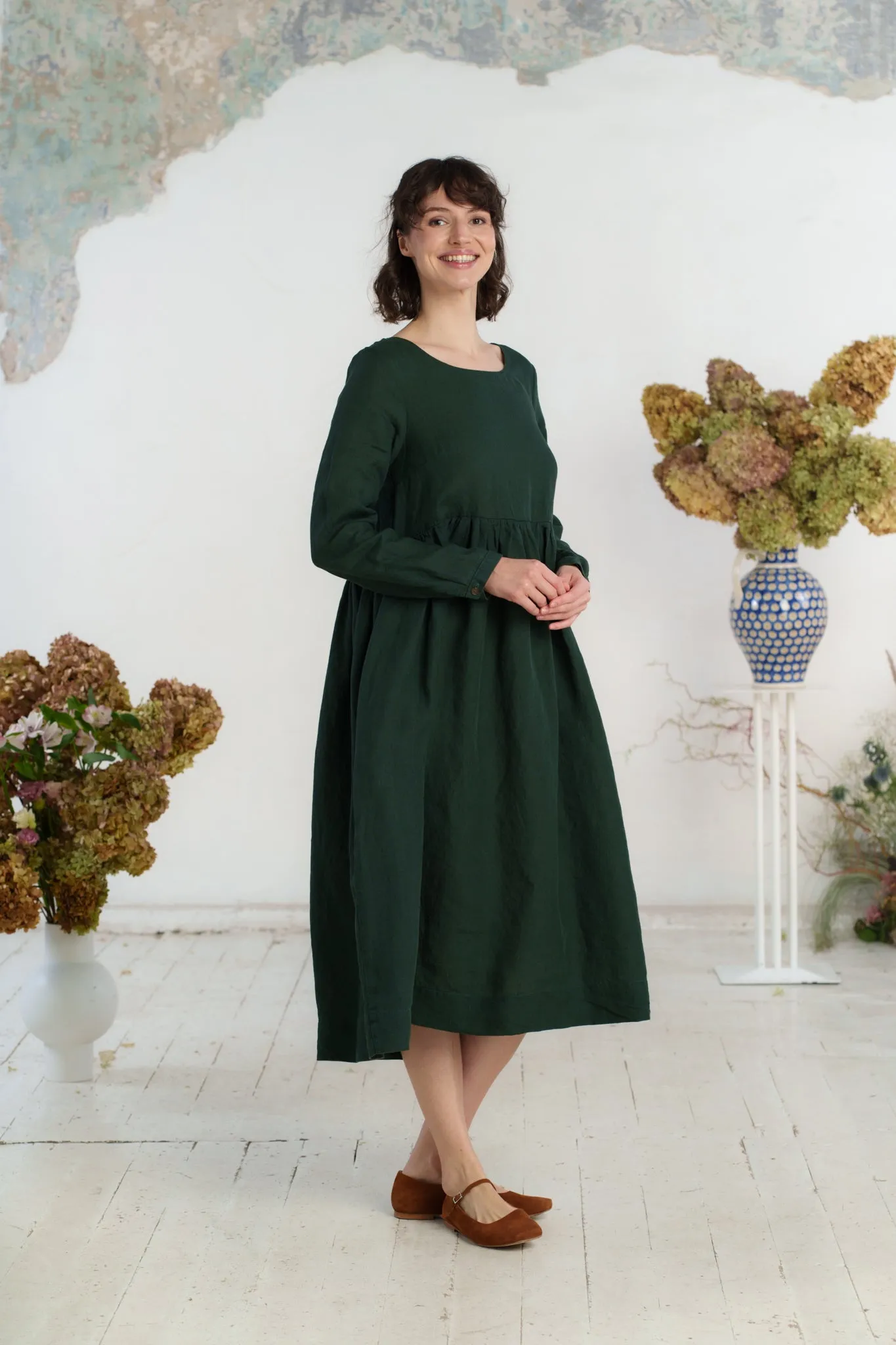Smock Dress, Long Sleeve
