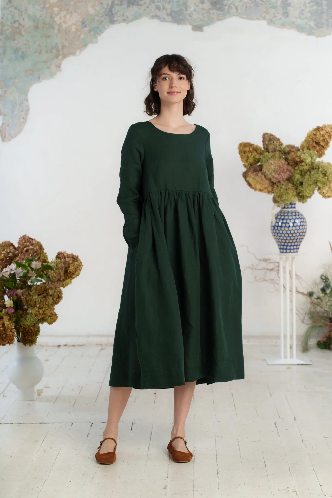 Smock Dress, Long Sleeve