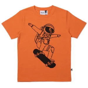 Space Skater Tee- Tangerine Marle