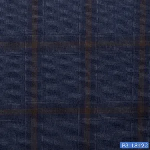 Steel Blue with Red Check Suit