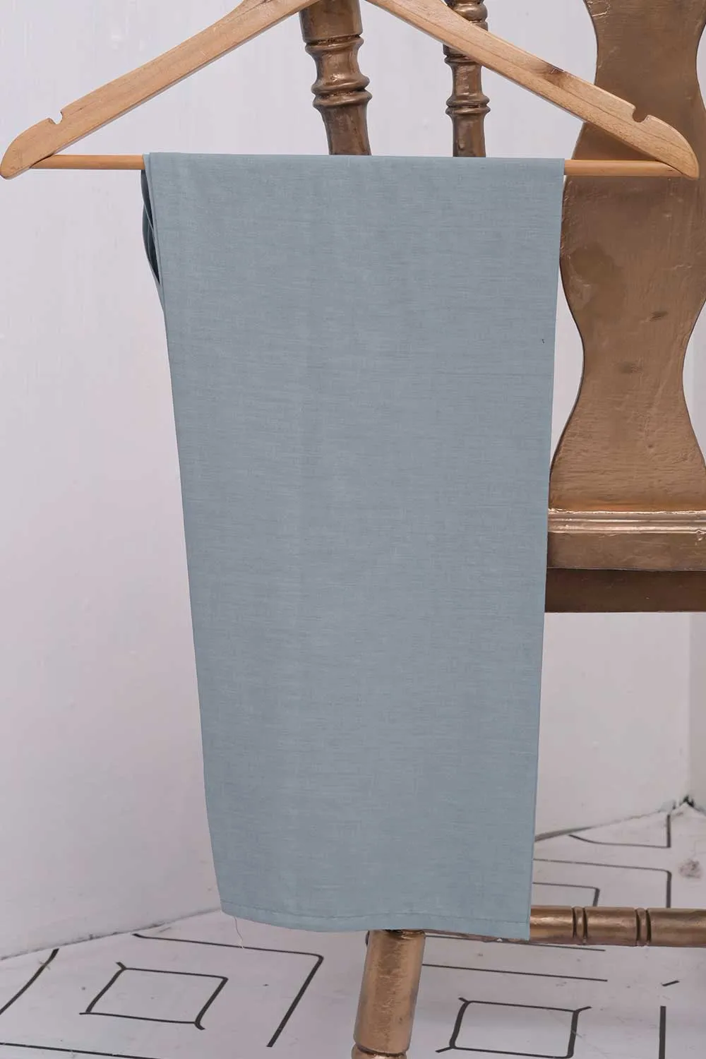 STP-027B-GrayishBlue - 2Pc Cotton Stitched