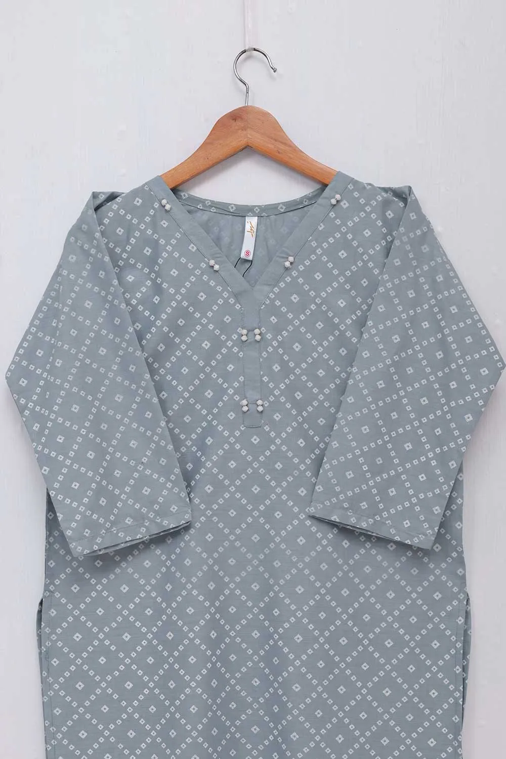 STP-027B-GrayishBlue - 2Pc Cotton Stitched