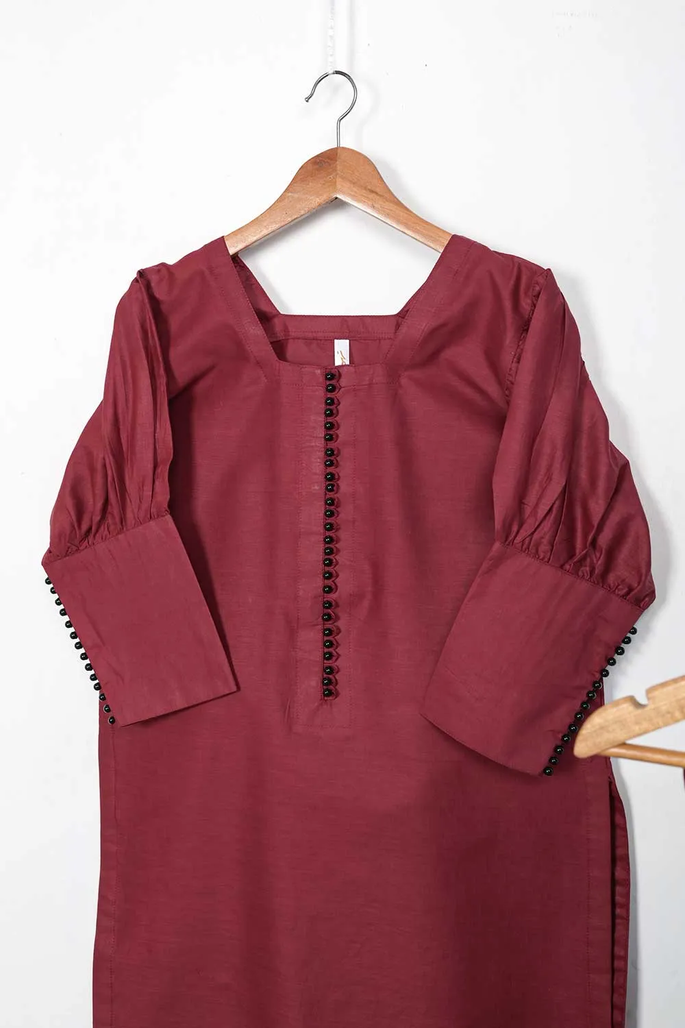 STP-095A-Maroon - 2PC COTTON STITCHED