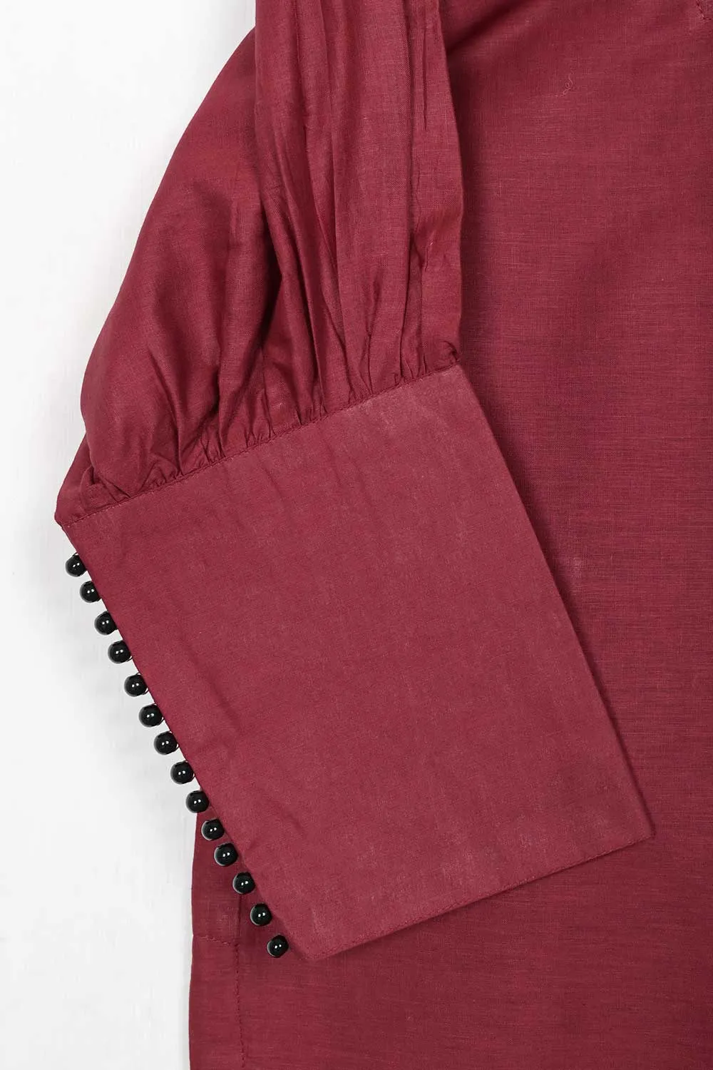 STP-095A-Maroon - 2PC COTTON STITCHED