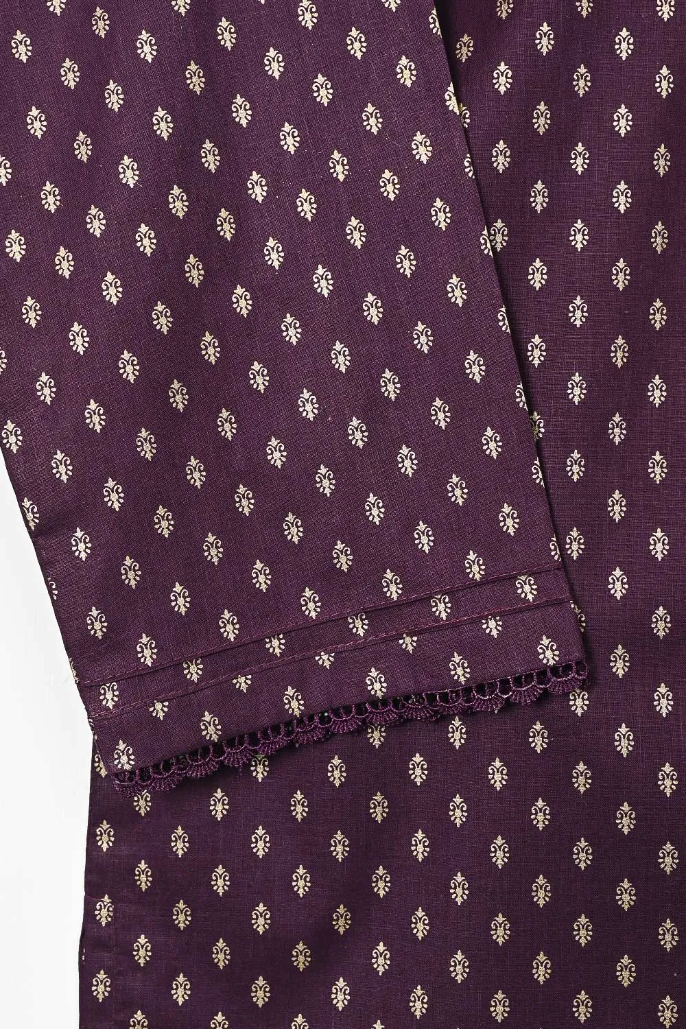 STP-099A-Purple - 2PC COTTON STITCHED