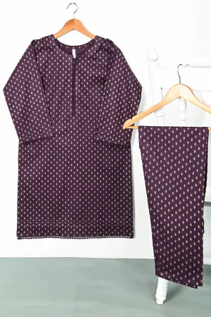 STP-099A-Purple - 2PC COTTON STITCHED