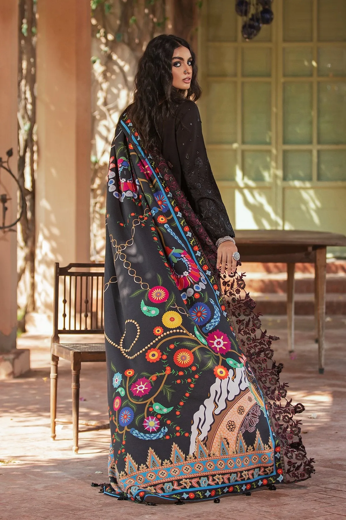 SUREELI NW-35 |  Nureh Maya Khaddar Fall / Winter Collection 2021 | Unstitched Embroidered Slub Khaddar Suits