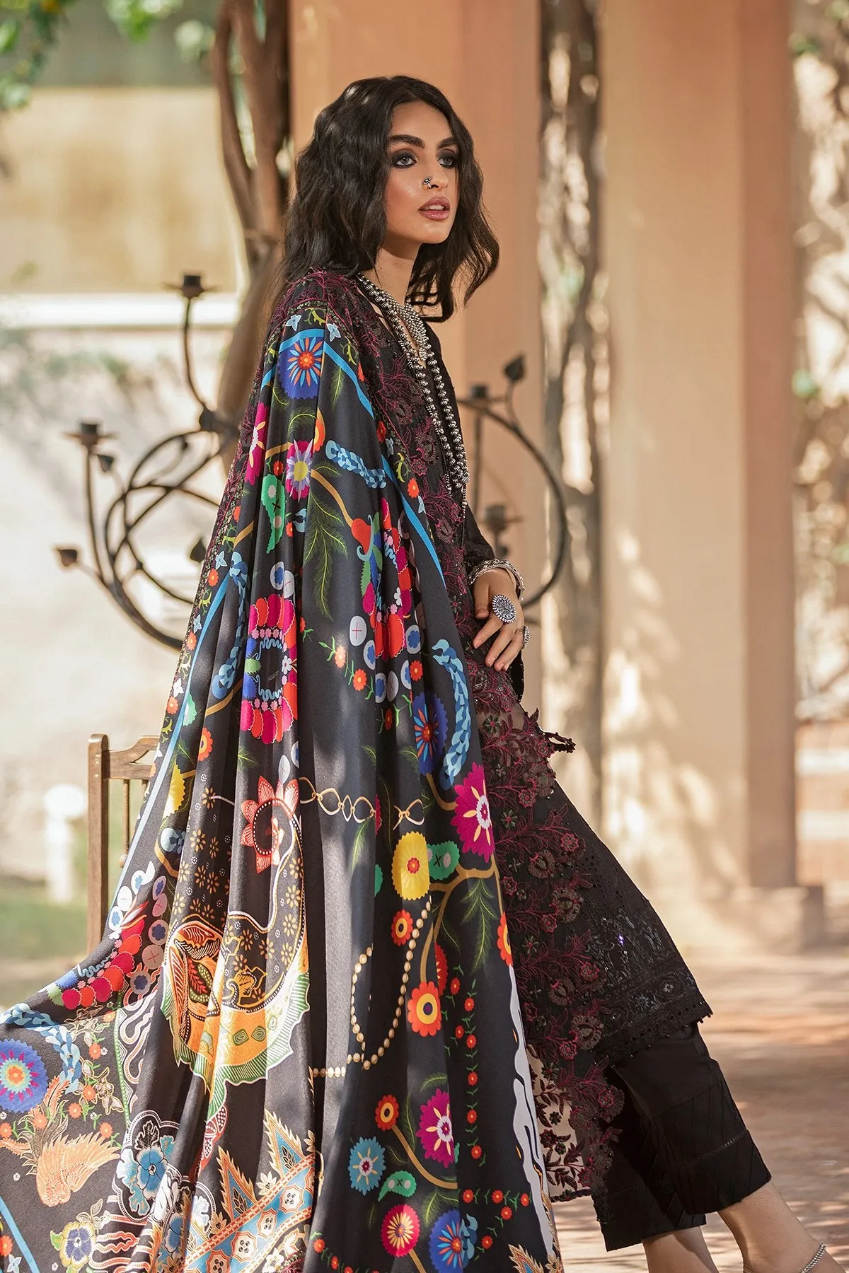 SUREELI NW-35 |  Nureh Maya Khaddar Fall / Winter Collection 2021 | Unstitched Embroidered Slub Khaddar Suits