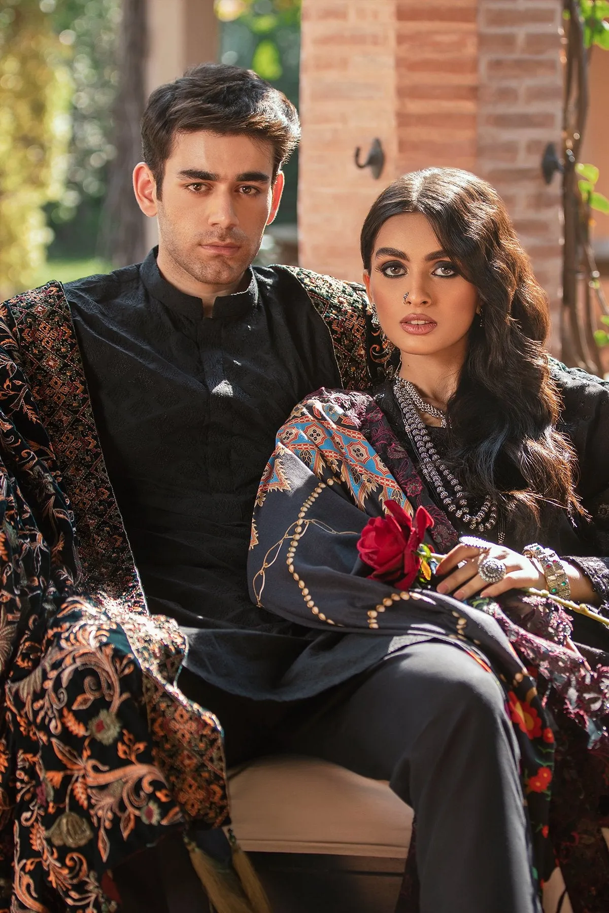 SUREELI NW-35 |  Nureh Maya Khaddar Fall / Winter Collection 2021 | Unstitched Embroidered Slub Khaddar Suits