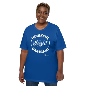Thankful->Grateful->Blessed - Short Sleeve Tee