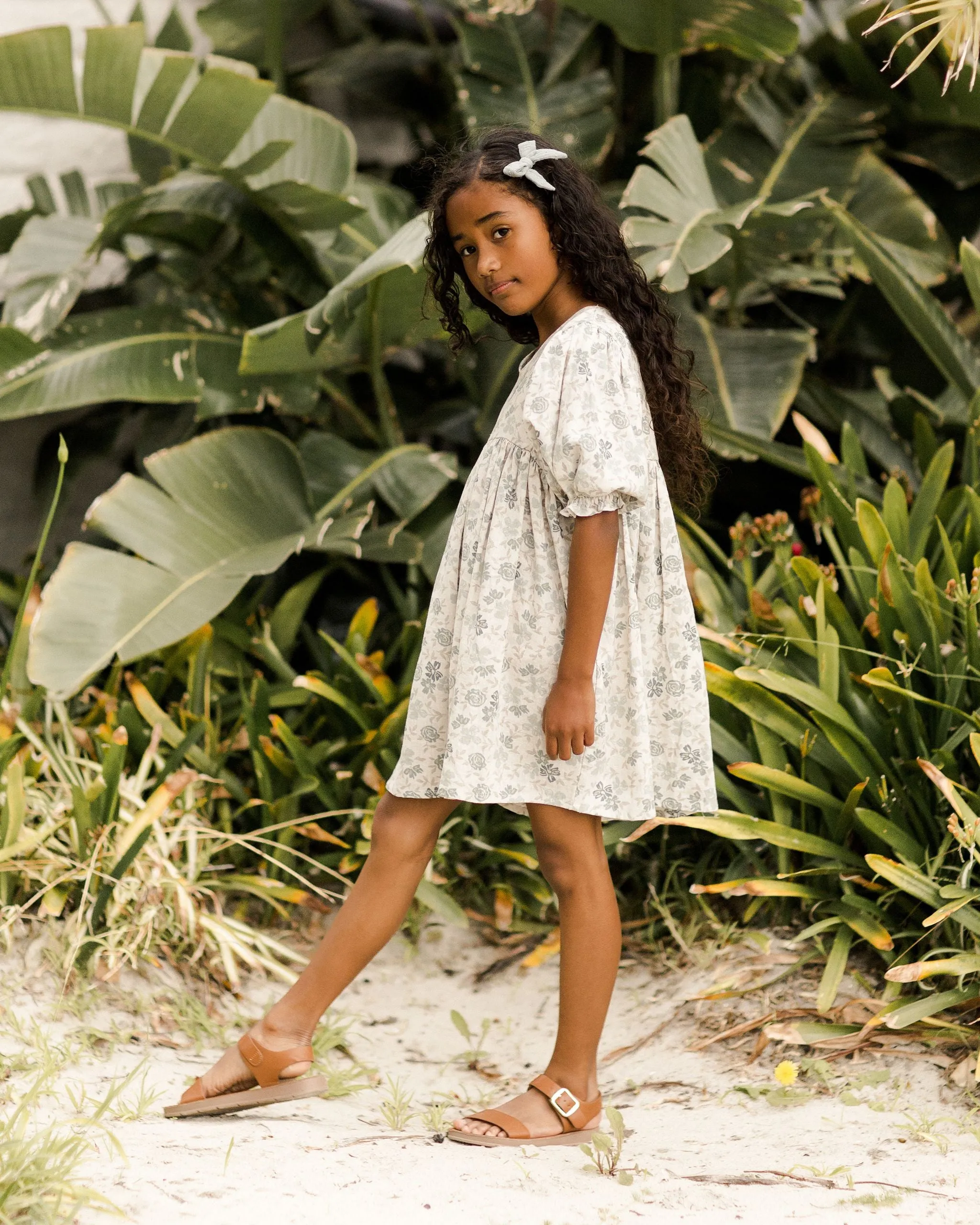 The Jolene Dress by Rylee   Cru - Blue Floral - KIDS