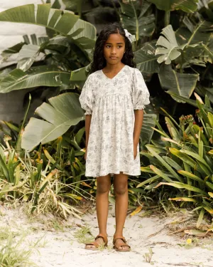 The Jolene Dress by Rylee   Cru - Blue Floral - KIDS