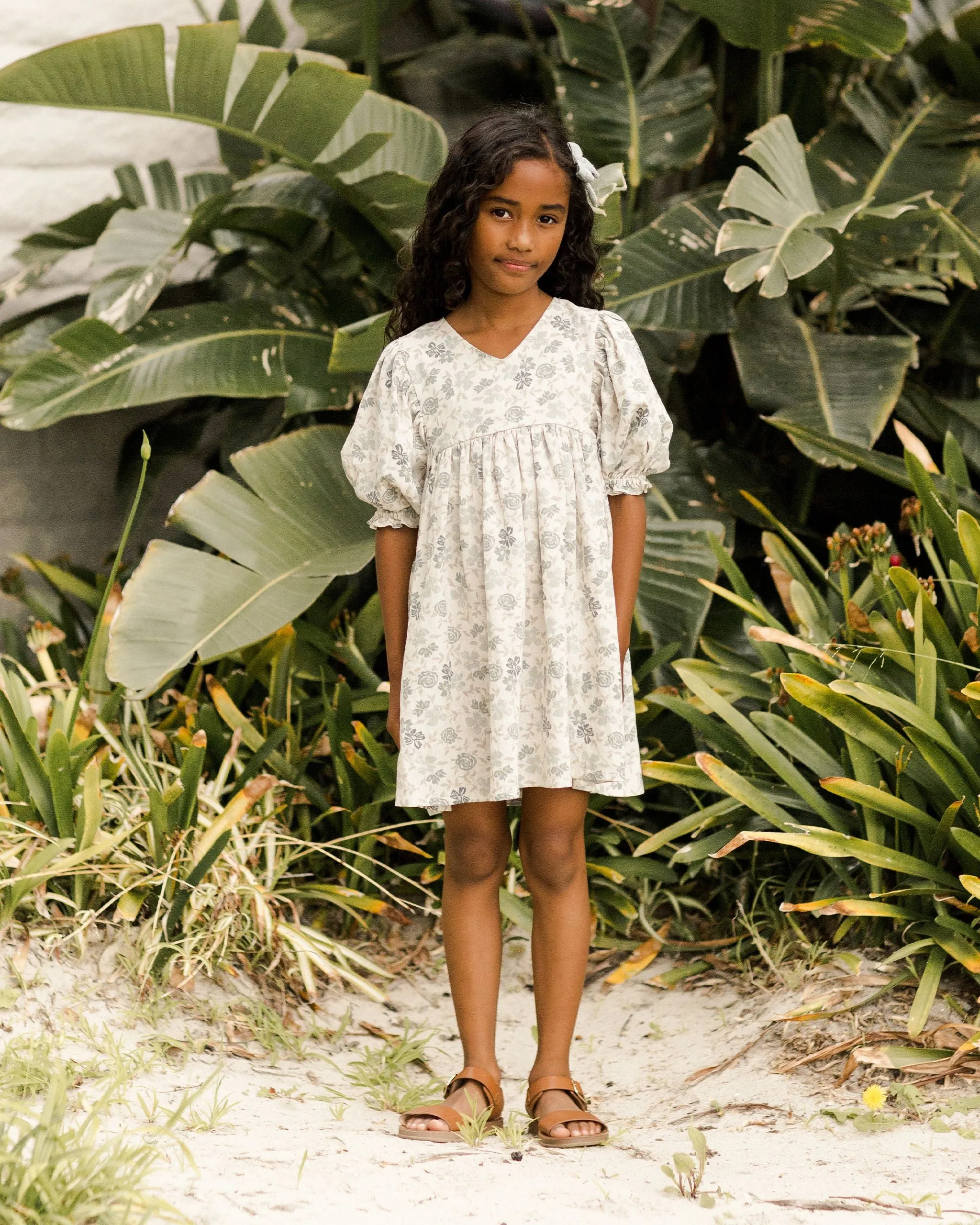 The Jolene Dress by Rylee   Cru - Blue Floral - KIDS