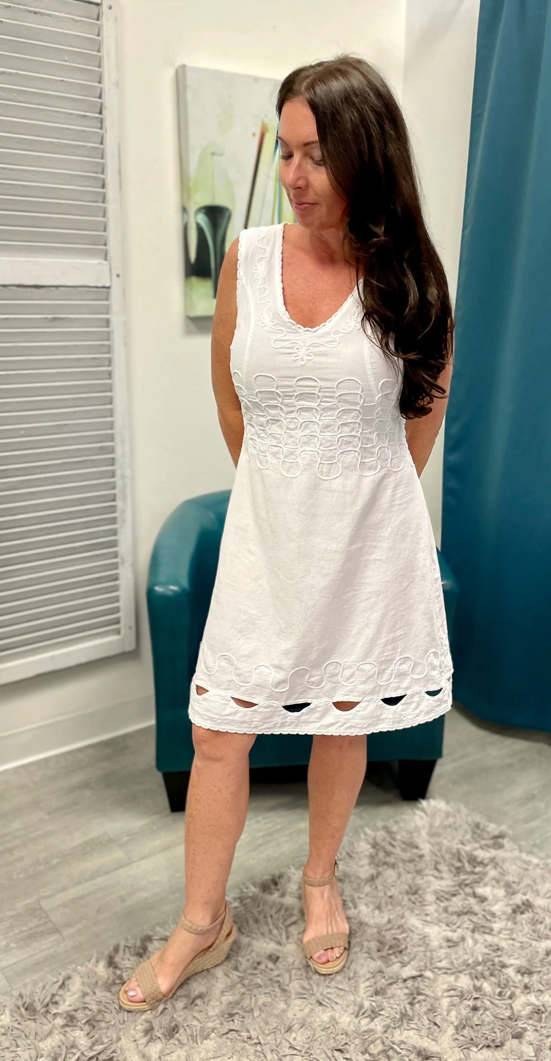 The Largo Dress - White