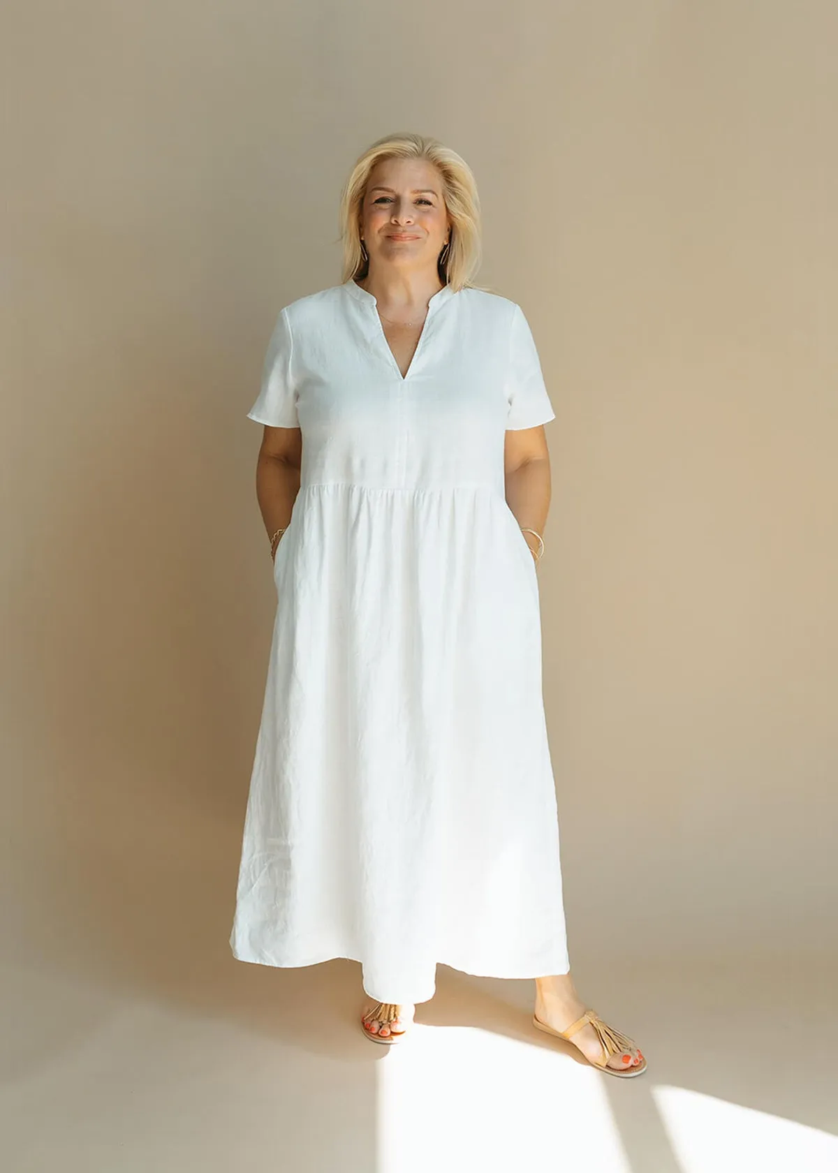 The Nina Dress in White