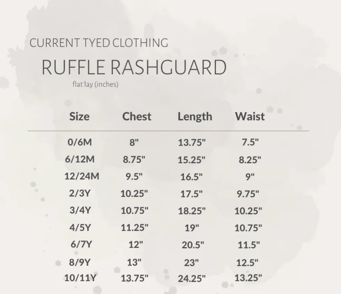 The "Mila" Ruffle Rashguard
