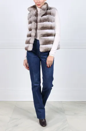 The Tristan Chinchilla Fur Vest