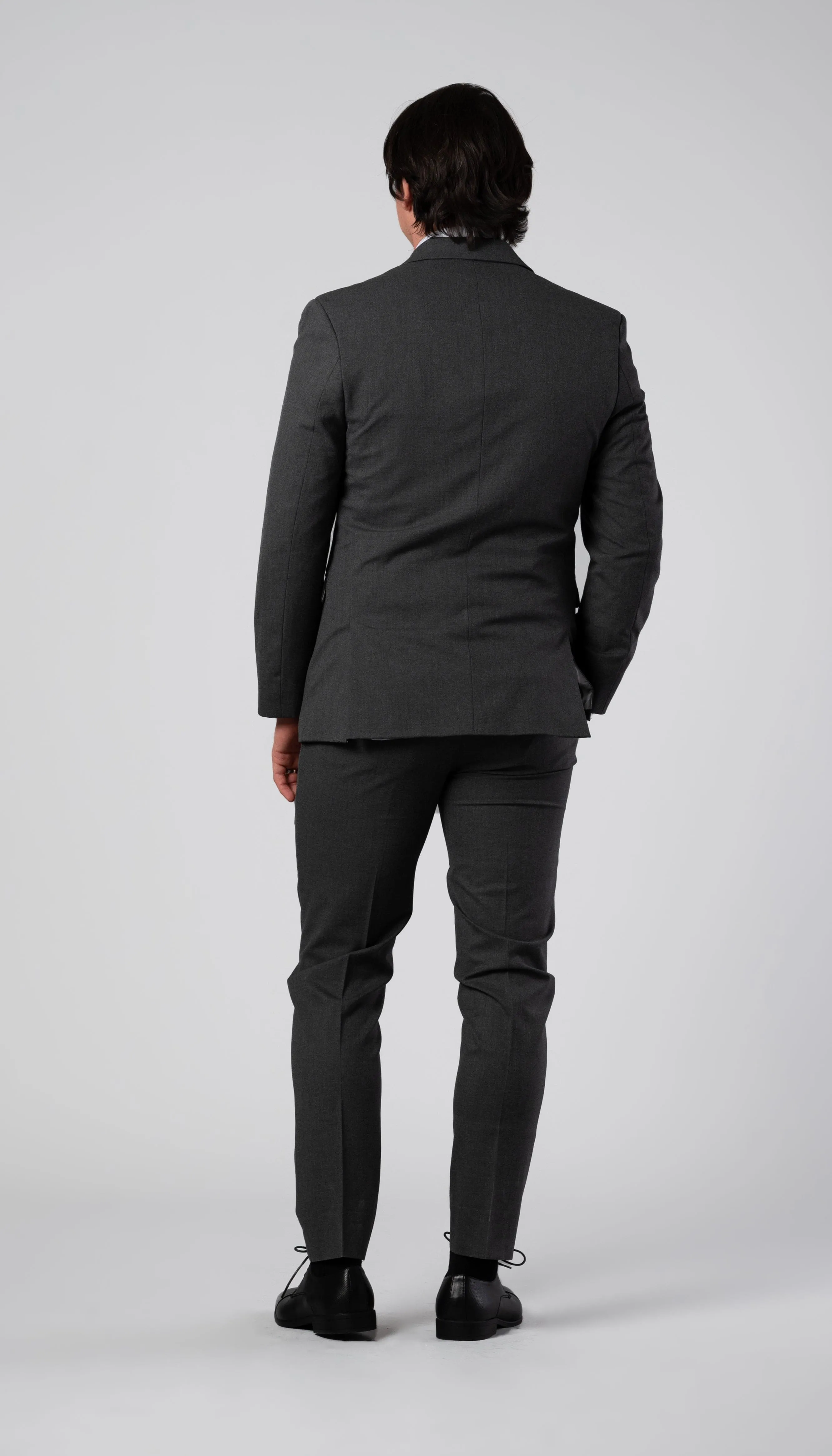 Trim Fit 2 Piece Suit Medium Grey