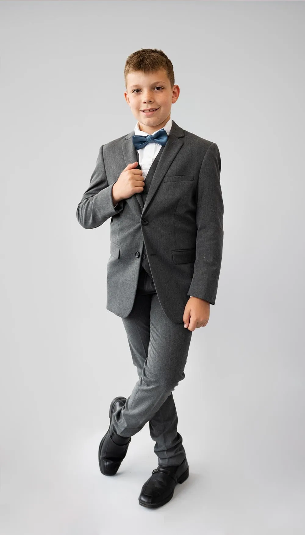 Trim Fit 2 Piece Suit Medium Grey
