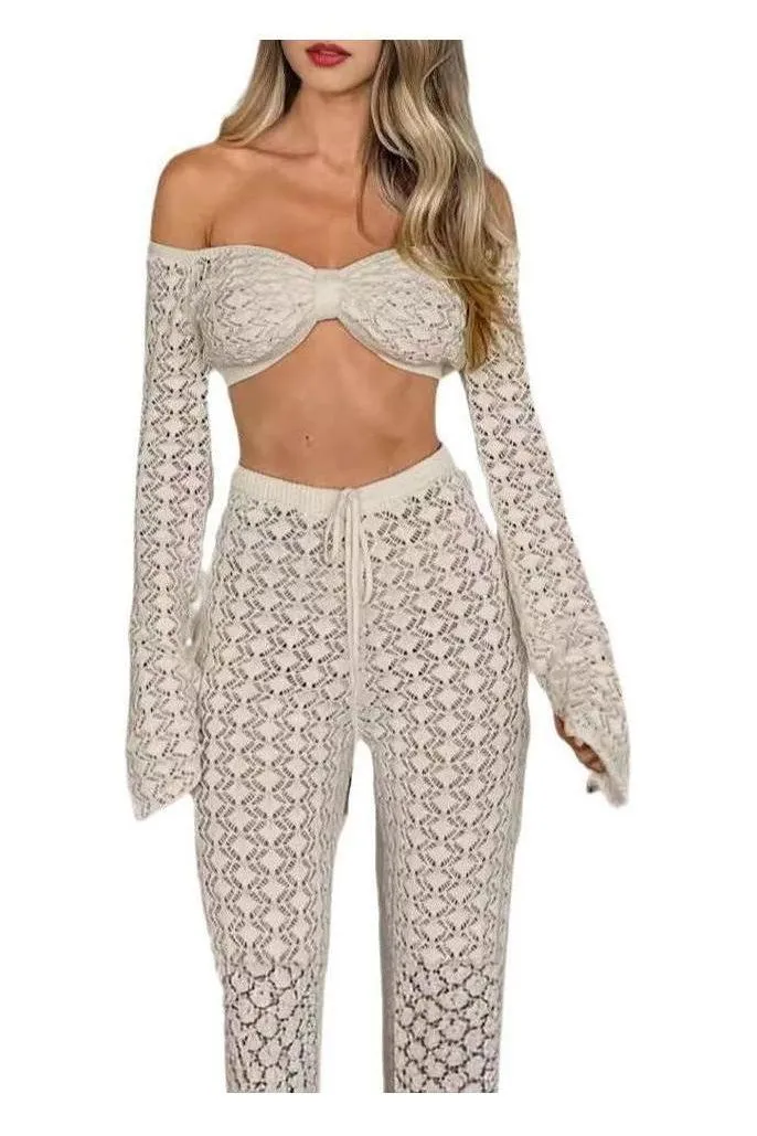 Tube Top Knitted Suit