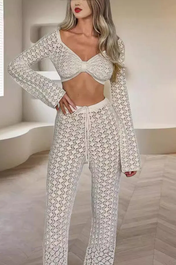 Tube Top Knitted Suit