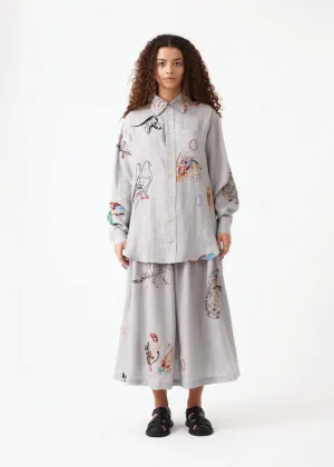 Unisex Shirt, Hand Embroidered Animals