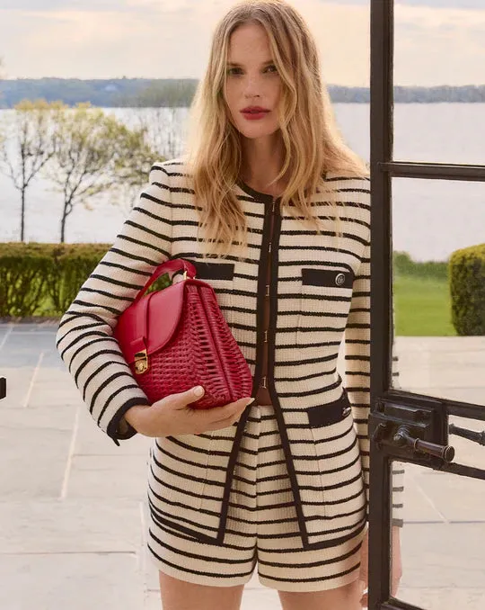 VERONICA BEARD Foster Striped Dickey Jacket