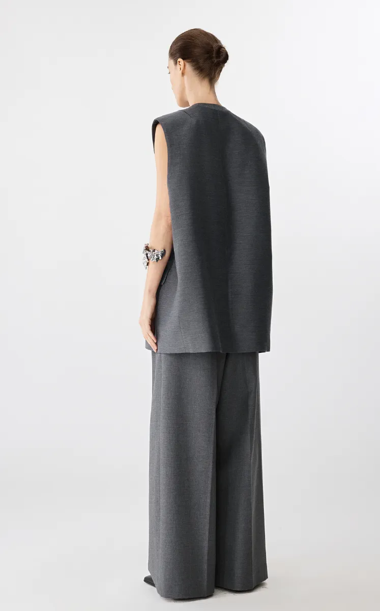 Vest / JNBY Twist Knot Lyocell Mid-Length Vest
