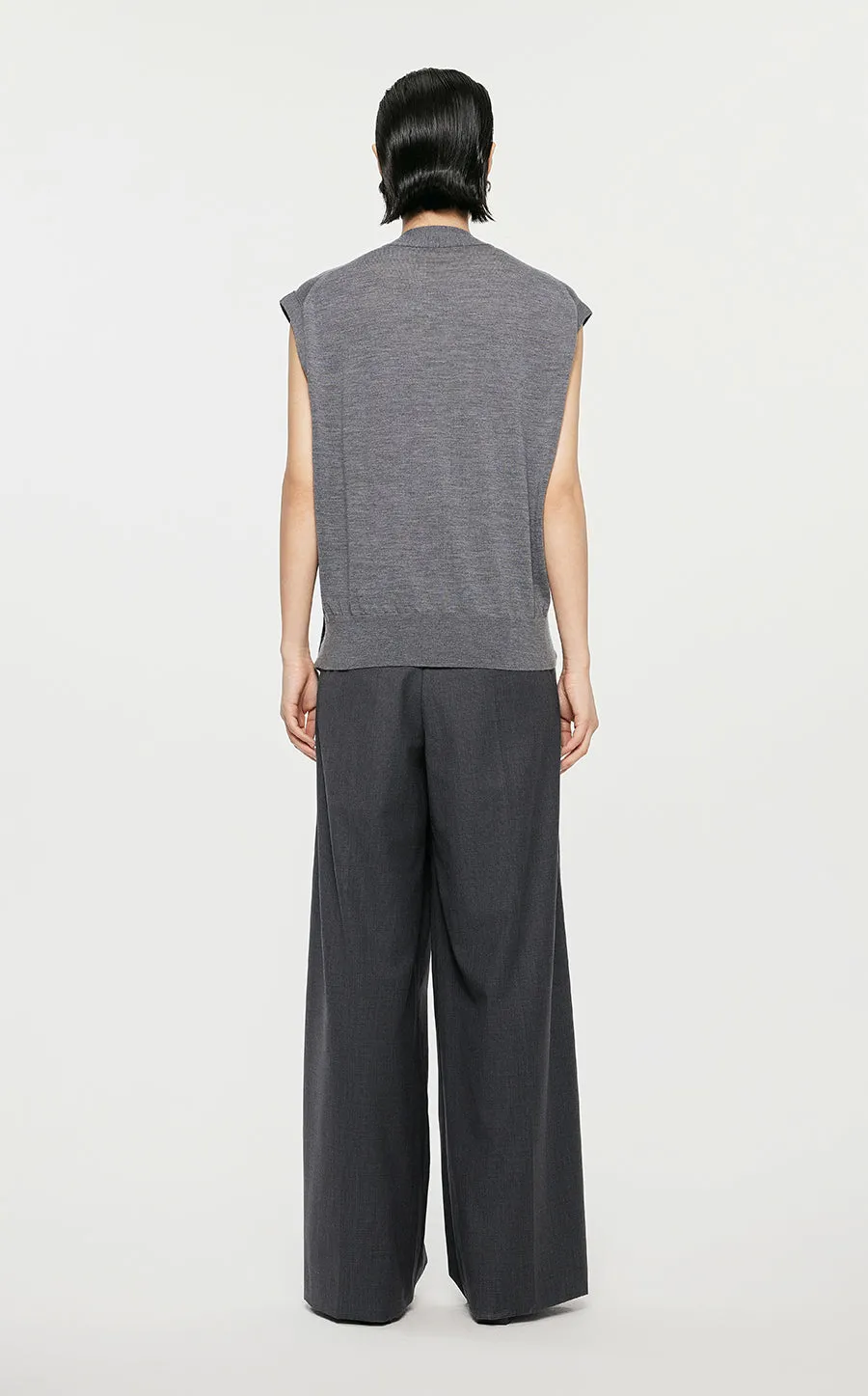 Vest/JNBY Collarless Thin Knit Vest
