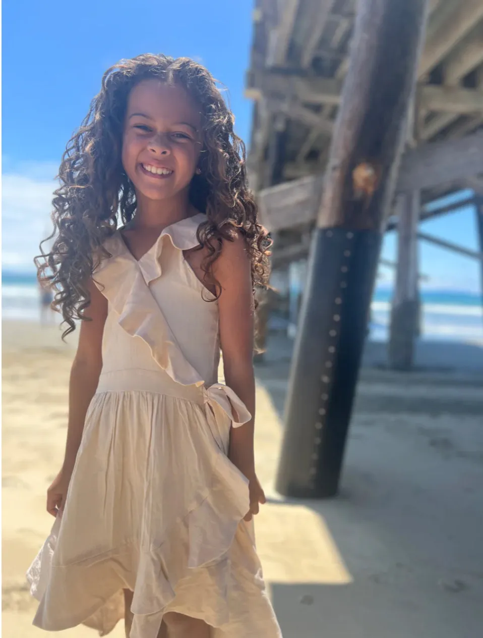Vignette “Etta” Dress in Cream: Size 8 to 16 Years