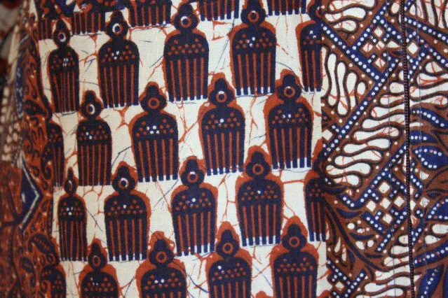 Vintage 70's Batik Caftan Dress