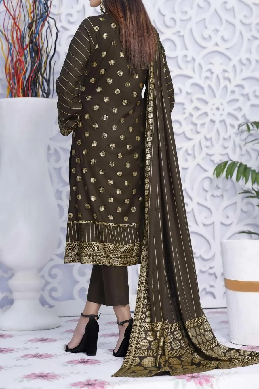 VS Textile Ladies Un-Stitch Signature Printed Linen D-910A