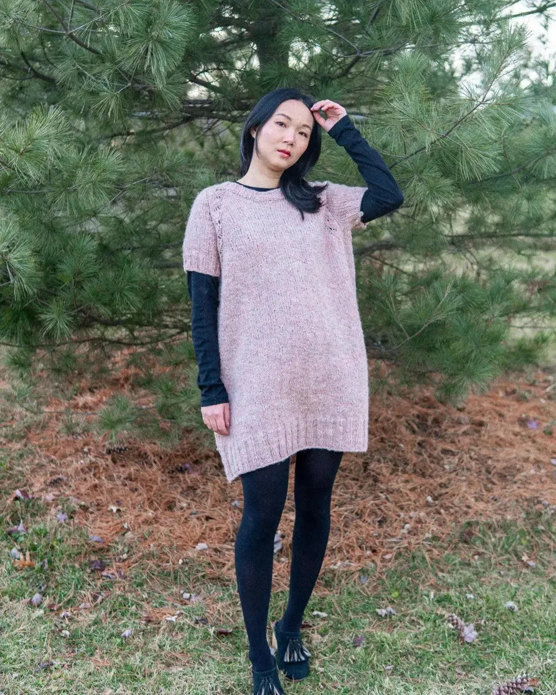 Weekday Dress   Pullover - Knitting Pattern (PDF)
