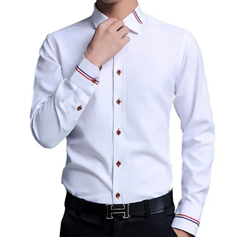 West Louis™ Designer Cotton Slim Fit Dress Shirt