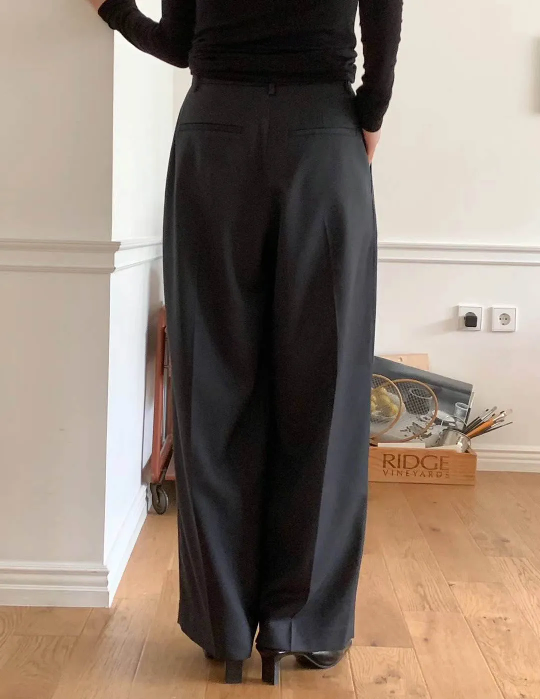 Whitney Trousers Dark Charcoal