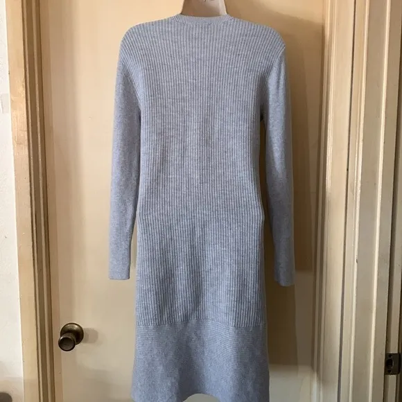Witchery grey ribbed knit dress size S