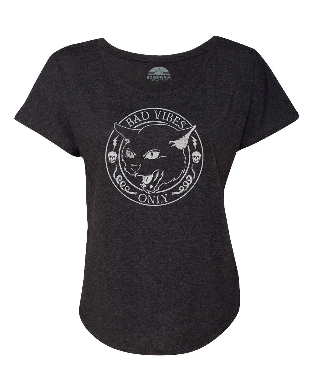 Women's Bad Vibes Only Scoop Neck T-Shirt
