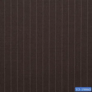 Wood Brown with Narrow Stripe Suit