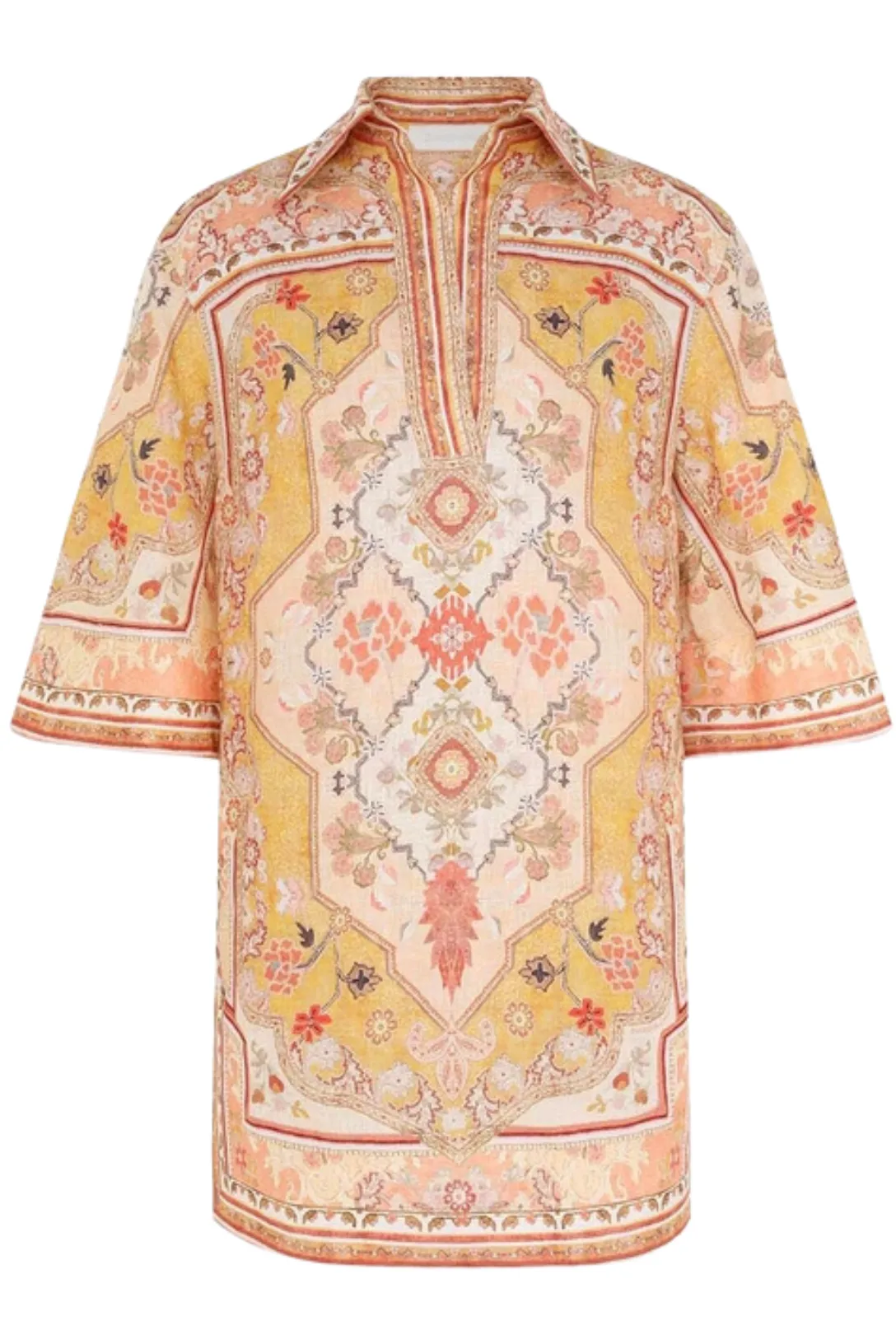Wylie Tunic Dress | Mustard Multi