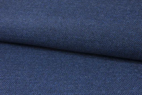 Yale Blue Herringbone Stripe Suit