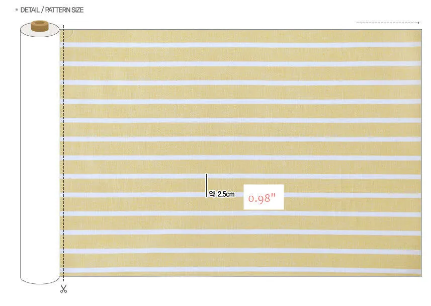 Yarn Dyed Stripe Cotton Fabric - By the Yard 48612