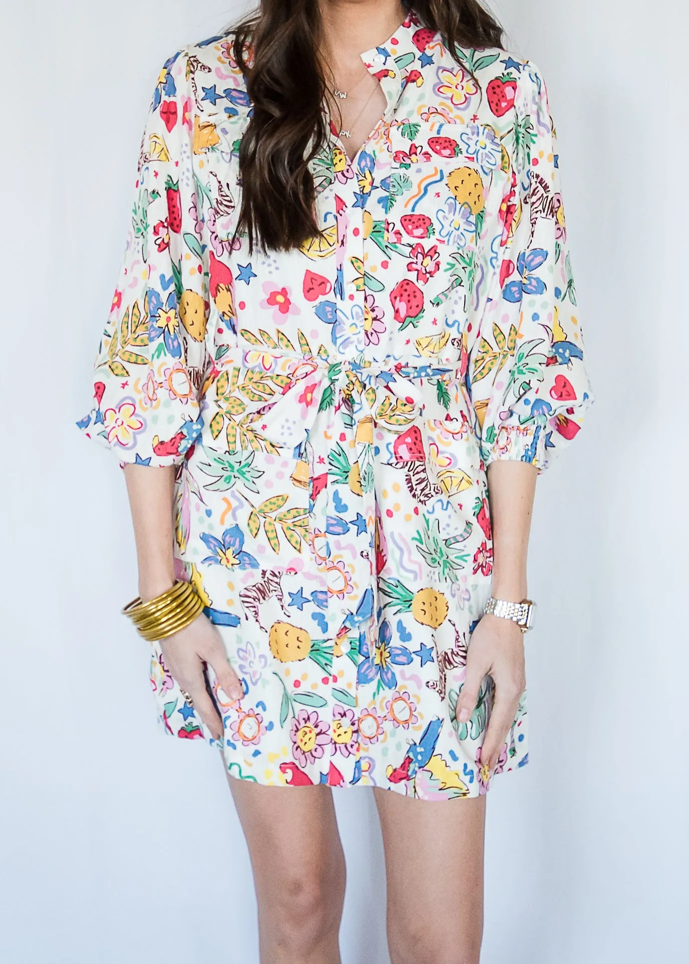 You Make Me Smile Linen Midi