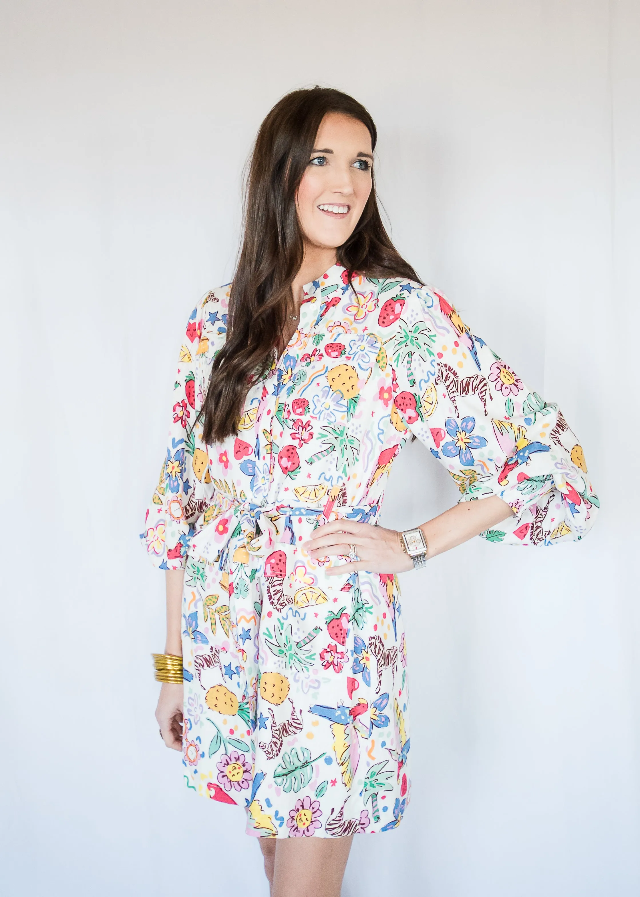 You Make Me Smile Linen Midi
